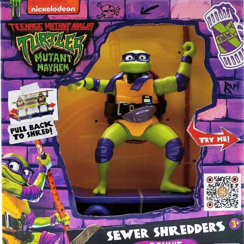 BRAND NEW...   Teenage Mutant Ninja Turtles Sewer Shredders Donnie Action Figure